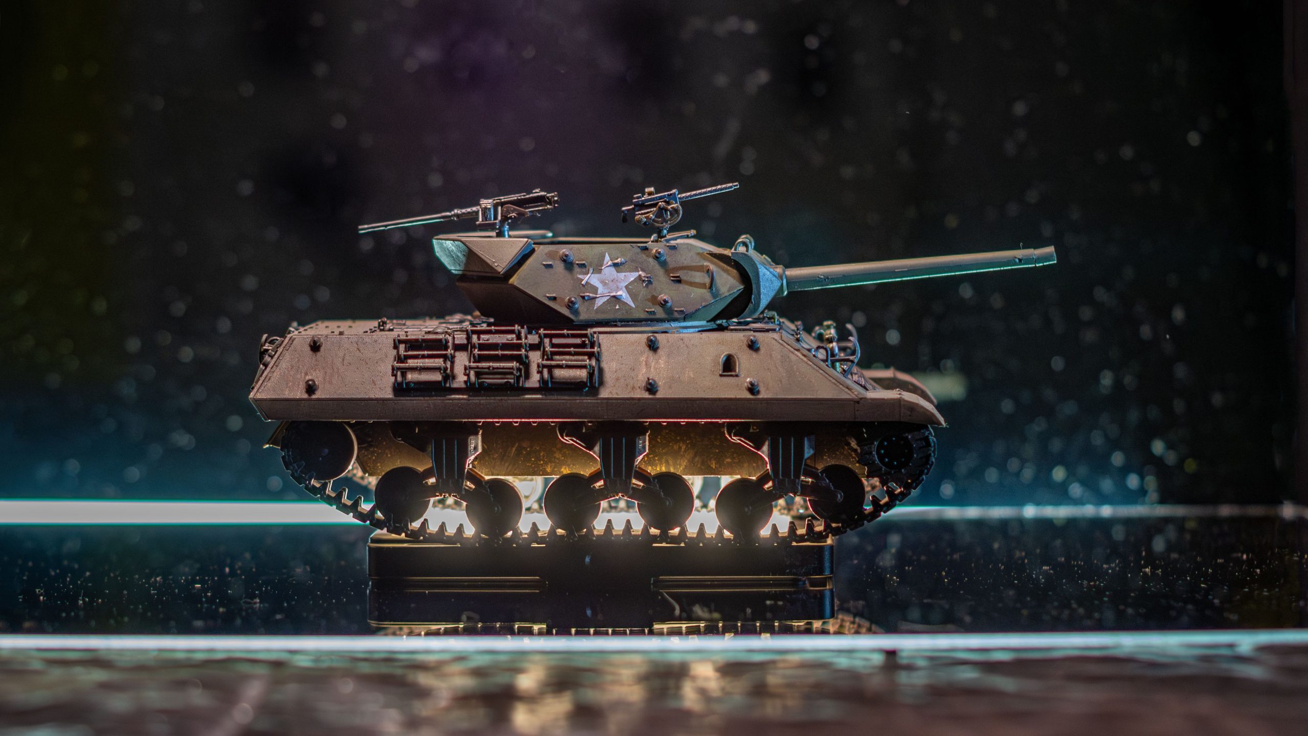 Miniature char réaliste avec éclairage professionnel